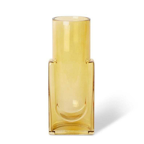 E Style 30cm Glass Pixie Tall Flower Vase Decor - Amber