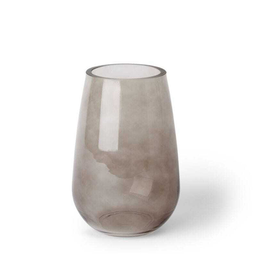 E Style 26cm Glass Sophie Flower Vase Decor - Smoky Grey