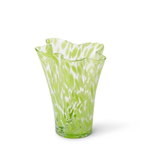 E Style 25cm Glass Valentino Flower Vase Decor - Light Green