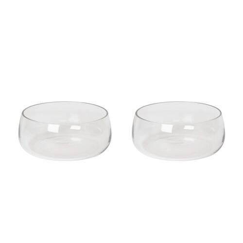 2PK E Style Jolie Decorative Bowl Home Decor 21x21cm Clear