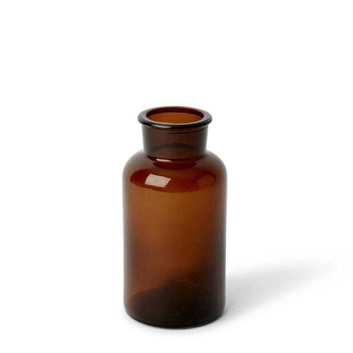 3PK E Style 16cm Glass Specimen Bottle Home Decor - Brown