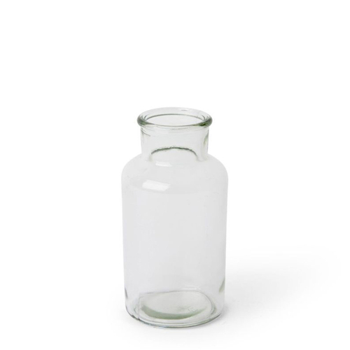4PK E Style 16cm Glass Specimen Bottle Home Decor - Clear