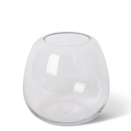 E Style Glass Alma Vase Tabletop Home Decor 17x17cm Clear
