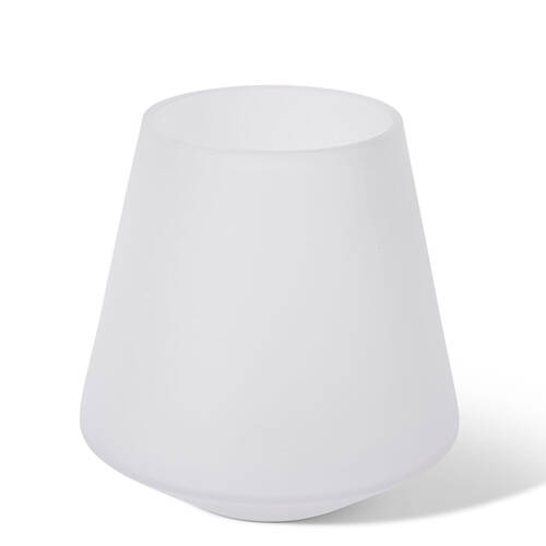 E Style Cassidy Glass Flower Vase Home Decor 20cm - White