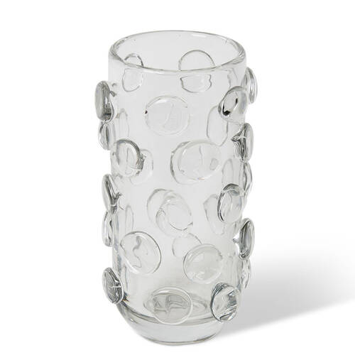 E Style Chioma Glass Flower Vase Home Decor 26cm - Clear