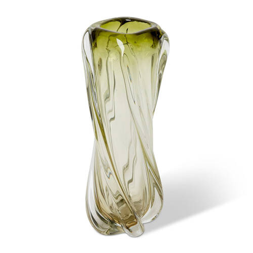 E Style Sharik Glass Flower Vase Home Decor 36cm - Green