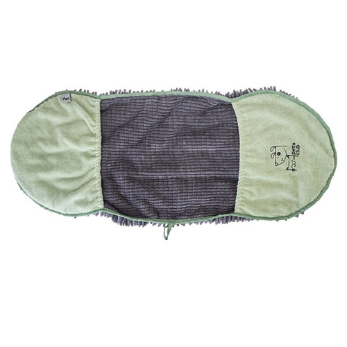 Vigar Pets Club Microfibre Cat/Dog Noodles Towel Green/Grey