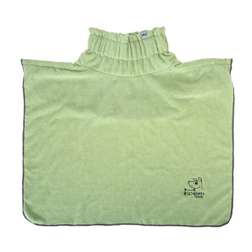 Vigar Pets Club Microfibre Pet Dog Bathrobe Towel Green