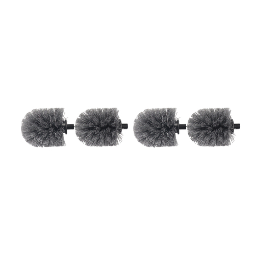 2x 2pc Vigar Replacement Nylon Bristles Toilet Brush Head - Grey
