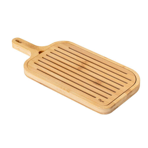 Vigar Becco Bamboo Serving Bread Board w/ Removable Slotted Top 40cm