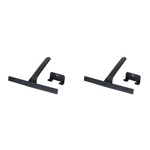 2PK Vigar Zense Stainless Steel Squeegee Tiles/Window Cleaner w/ Hanger 25cm Black