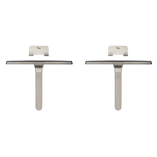 2PK Vigar Zense Stainless Steel Squeegee Tiles/Window Cleaner w/ Hanger 25cm