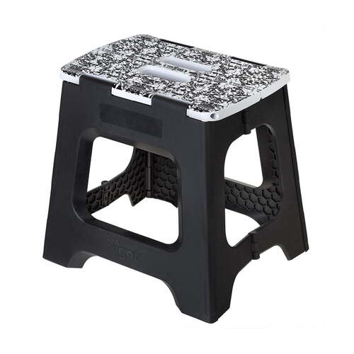 Vigar Compact Foldable 32cm Plastic Step Stool - Rococco on Top