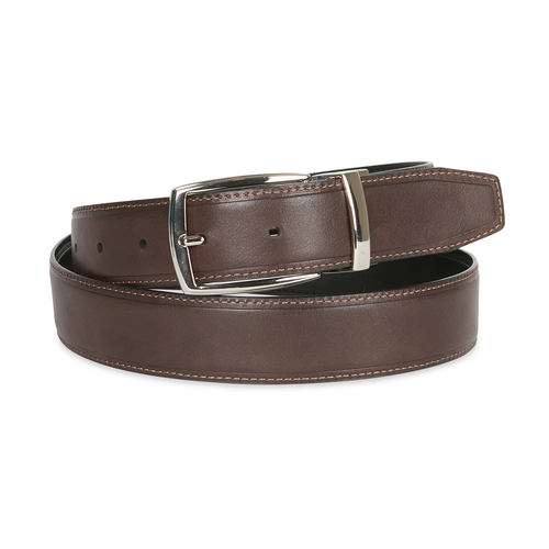 Van Heusen Men's 36" Oblong Pin Buckle Reversible Belt Black/Brown