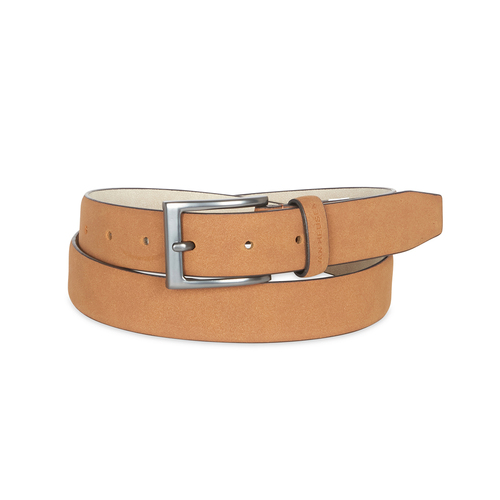 Van Heusen Men's 30" Dress Pin Buckle 7 Hole Belt Sand