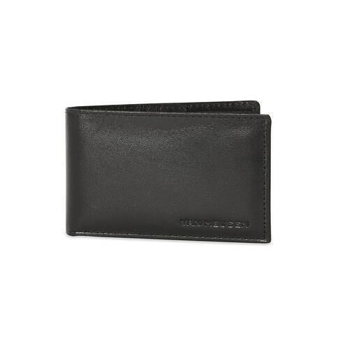 Van Heusen L-Fold Leather Wallet w/ ID Window For Men Black