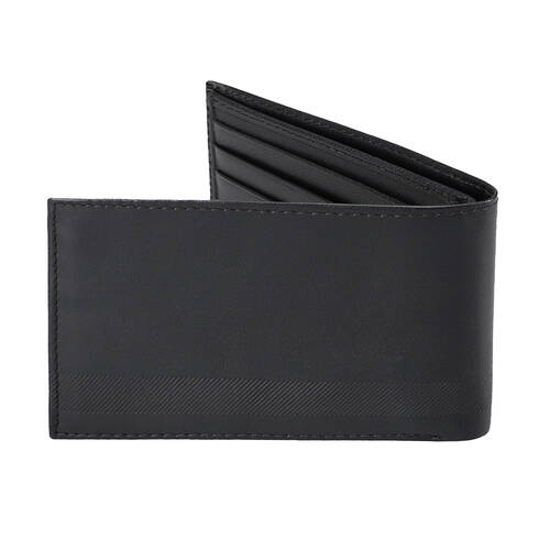 Van Heusen Bi-Fold Leather Wallet w/ 6-Card Slots For Men Black