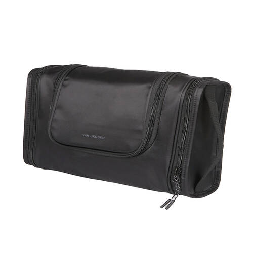 Van Heusen Expandable Hanging Wetpack Travel Toiletry Washbag For Men Black