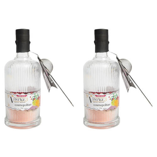 2PK Hot Shots Vintage 3 Cosmopolitan Vodka Mixed Cocktail Infusion 110g