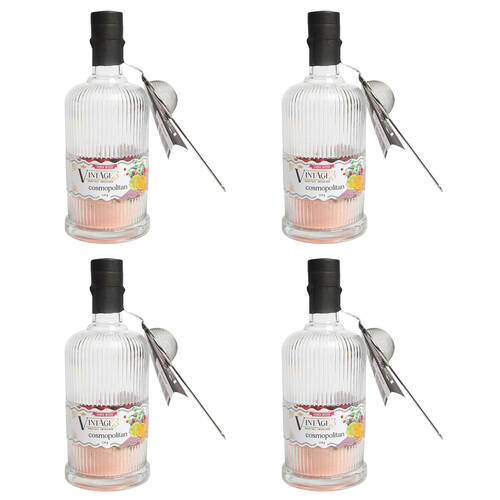 4PK Hot Shots Vintage 3 Cosmopolitan Vodka Mixed Cocktail Infusion 110g
