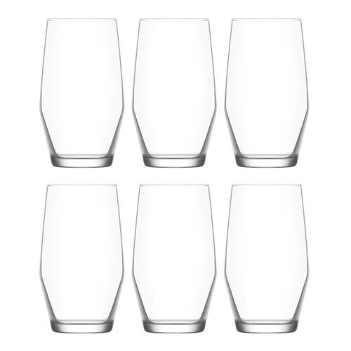 6pc Artcraft Viva 495ml Highball Drinking Glasses Drinkware Clear
