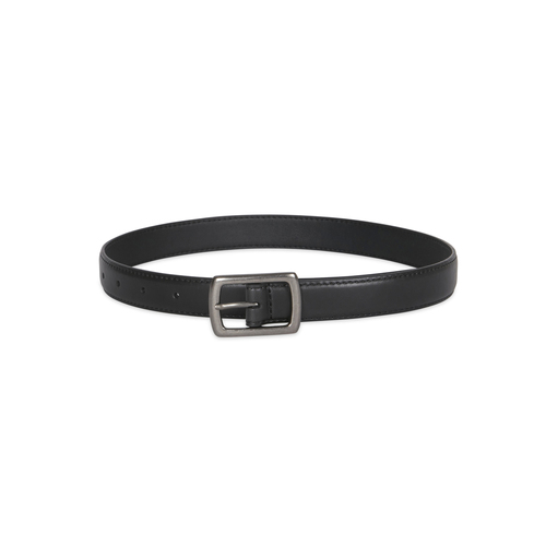 Van Heusen Boys Center Bar Leather Buckle Belt L - Black