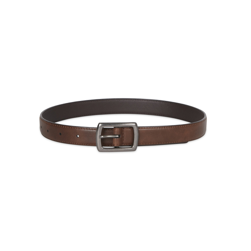 Van Heusen Boys Center Bar Leather Buckle Belt XL - Brown