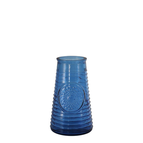 Belle Jarron Mandala Glass Flower Vase Xtra Large 27.5cm - Navy