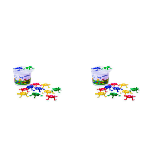 2x 16pc Viking Toys Jumping Frog Game Kids/Childrens Toy 12m+
