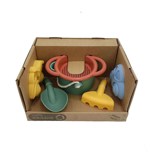 5pc Viking Toys Reline Bucket/Mould/Spade Sandpit/Beach Toy Set Kids 12m+