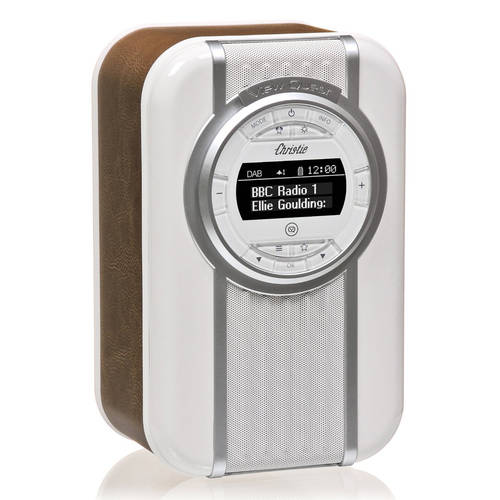Brown View Quest Christie DAB+ FM Digital Radio/LED Bluetooth Portable Speaker