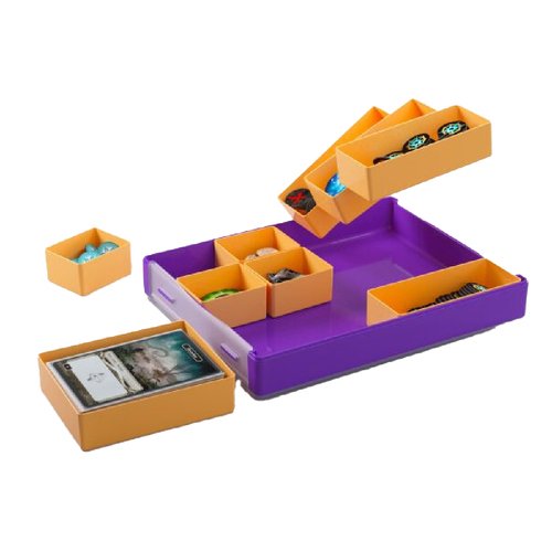 Gamegenic Token Silo Convertible Card Dice Tray Purple Gaming Accessory