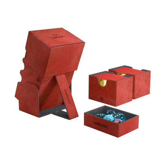 Gamegenic Stronghold 200+ Deck/Game Box XL Red Gaming Accessory