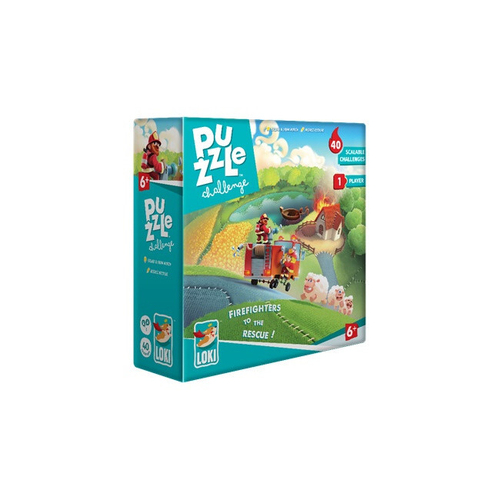 Lello Loki Puzzle Challenge Firefighters to the Rescue Kids Board Game 6y+