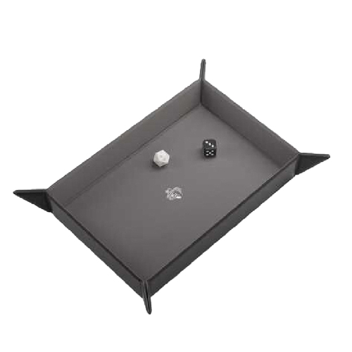 Gamegenic Magnetic Dice Tray Rectangular Black/Gray Gaming Accessory