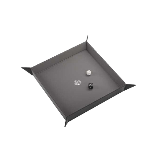Gamegenic Magnetic Dice Tray Square Black/Gray Gaming Accessory