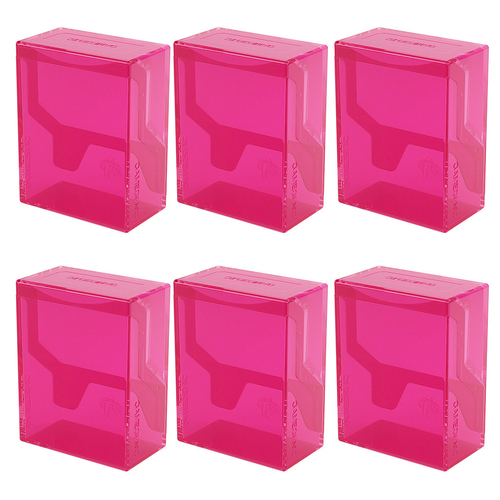 6PK Gamegenic Bastion Deck Box 50+ Pink Gaming Accessory