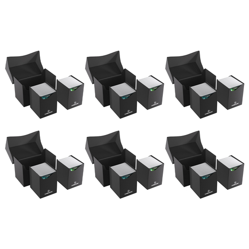 6PK Gamegenic Double Deck Holder 200+ XL Black Gaming Accessory