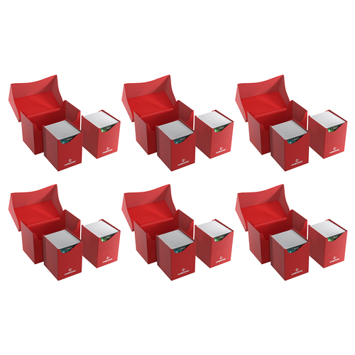 6PK Gamegenic Double Deck Holder 200+ XL Red Gaming Accessory