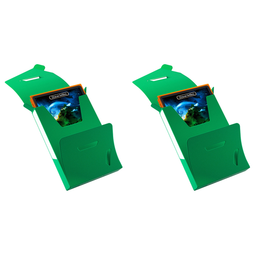 2PK Gamegenic Cube Pocket 15+ Green Trading Card Gaming Accessory