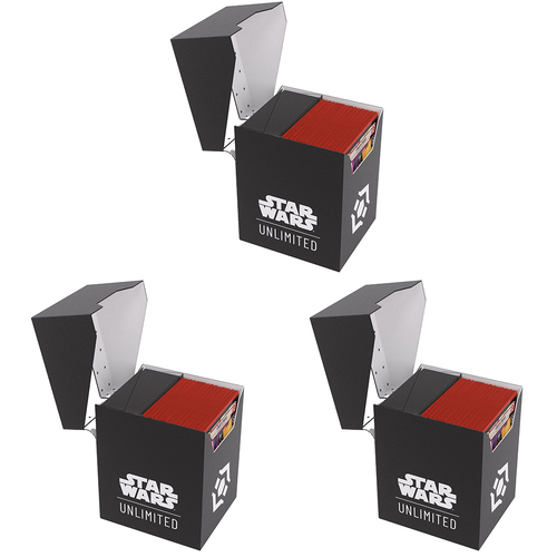 3PK Gamegenic Star Wars Unlimited Soft Crate Black/White Gaming Accessory
