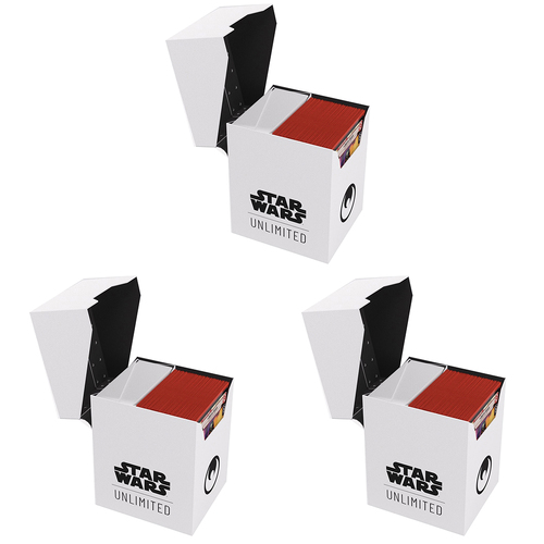 3PK Gamegenic Star Wars Unlimited Soft Crate White/Black Gaming Accessory
