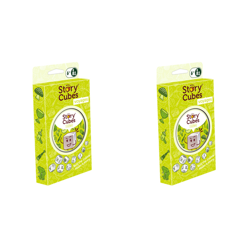 2PK Rory's Story Cubes Voyages Blister Pack Set w/ Travel & Exploration Symbols
