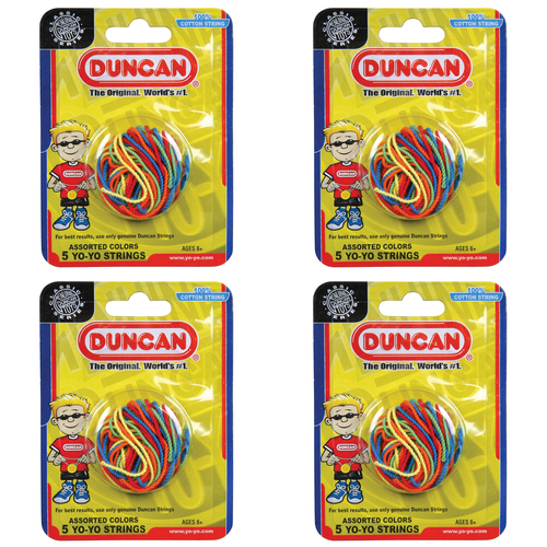 4x 5PK Duncan Yo Yo Cotton Replacement Strings Toy 6y+