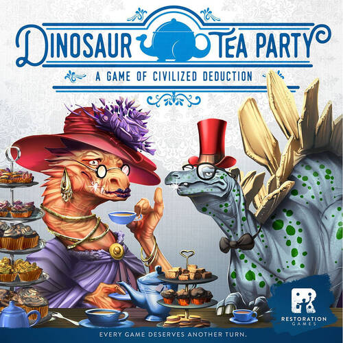 Restoration Games Dinosaur Tea Party Kids Board Game 7y+