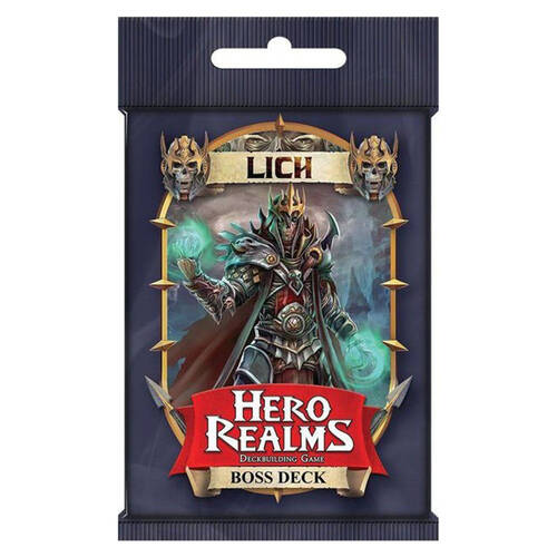 Wise Wizard Games Hero Realms Lich Boss Deck Kids Card Game