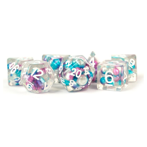 MDG Resin Pearl Polyhedral Gaming Dice for Tabletop Roleplay Accessory 1.6cm