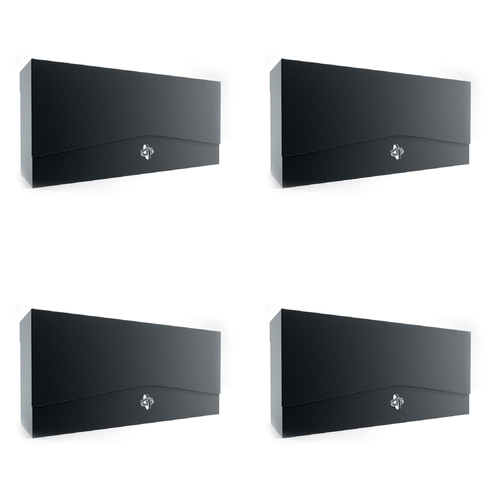 4PK Gamegenic Triple Sleeves Deck Box Black Gaming Accessory