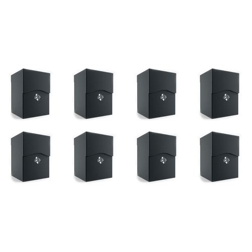8PK Gamegenic Deck Holder Holds 100 Sleeves Deck Box Black Gaming Accessory