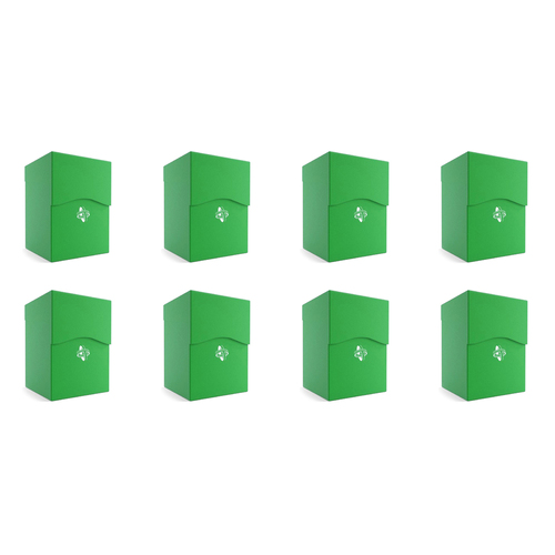 8PK Gamegenic Deck Holder Holds 100 Sleeves Deck Box Green Gaming Accessory